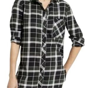 Athleta Sierra Plaid Button Up Shirt